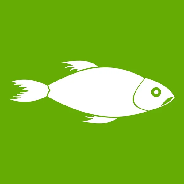 Fischsymbol grün — Stockvektor