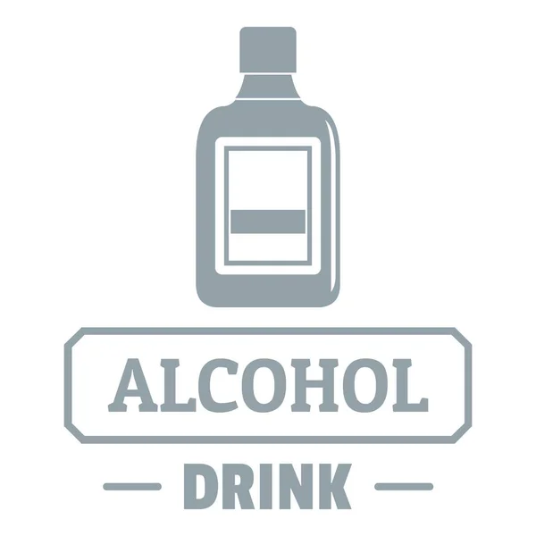 优质酒精标志, 简单的灰色样式 — 图库矢量图片