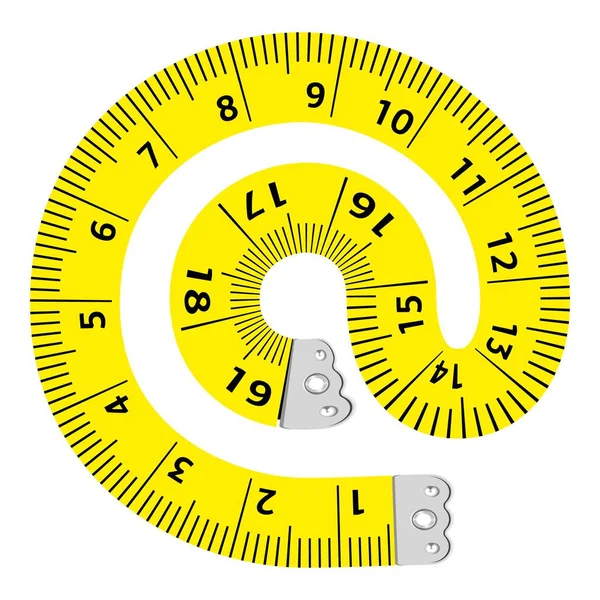 Teken liniaal symboolpictogram, cartoon stijl — Stockvector