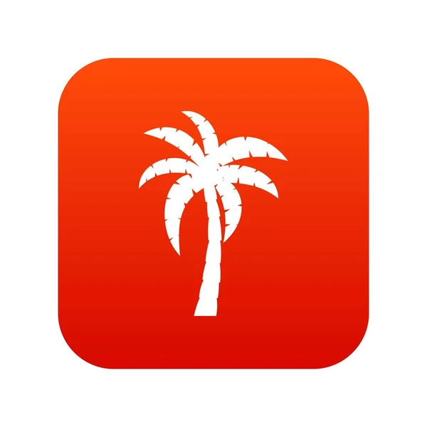 棕榈图标数字红色 — 图库矢量图片