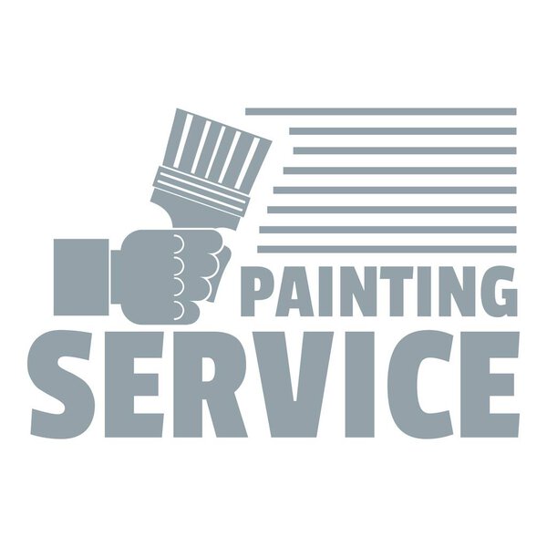 Painting service logo, vintage style