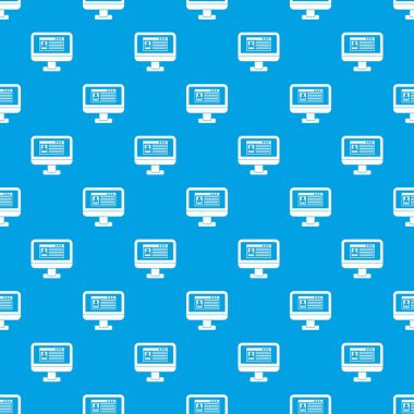 Profil bilgileri İzleyicisi desen kesintisiz mavi