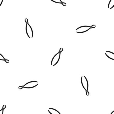 Diş çıkarma aleti desen sorunsuz siyah