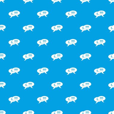 Kesintisiz mavi soru ve ünlem desen