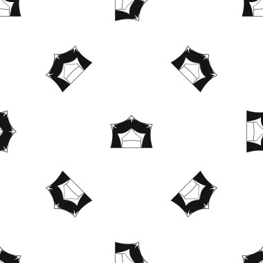 Tente çadır desen sorunsuz siyah