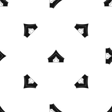 Çadır üçgen çatı desen sorunsuz siyah