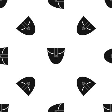 Küçük cep yama desen sorunsuz siyah