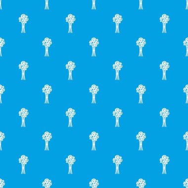 Gül desen kesintisiz mavi gelin buketi