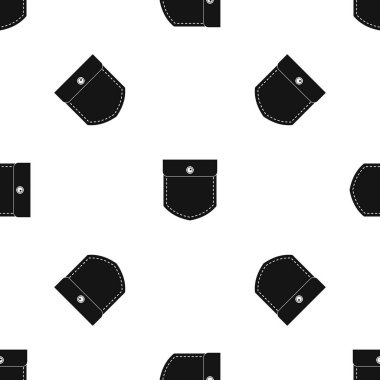 Siyah kot cep desen sorunsuz siyah