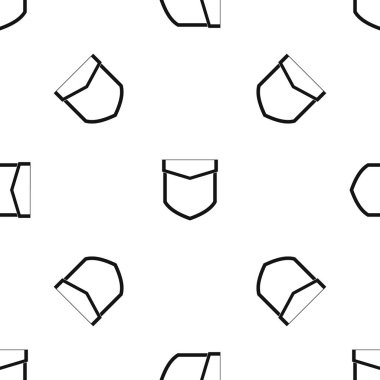 Cep kapak desen sorunsuz siyah ile