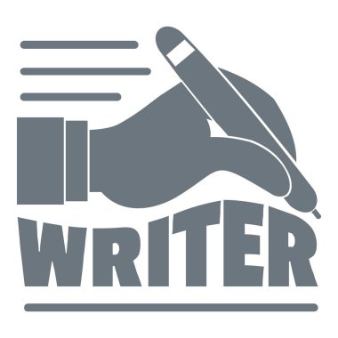 Eli kalem logosu, vintage tarzı ile