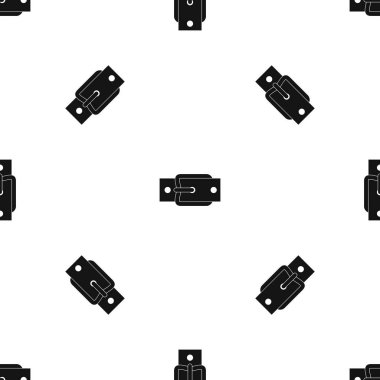 Metal kemer tokası desen sorunsuz siyah