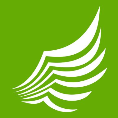 Kanat simgesi yeşil