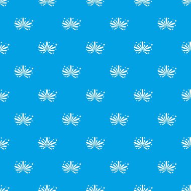Havai fişek desen kesintisiz mavi