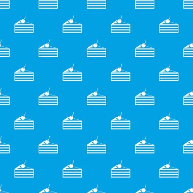 Kek kiraz desen kesintisiz mavi