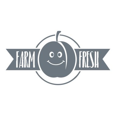 Çiftlik taze gıda logosu, vintage tarzı