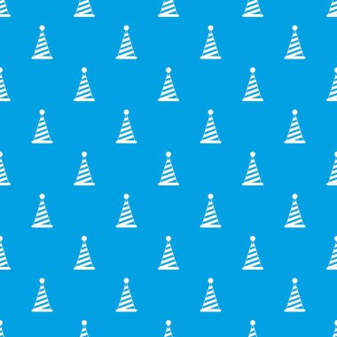 Parti şapka desen kesintisiz mavi