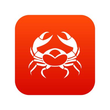 Büyük Yengeç simgesi dijital kırmızı