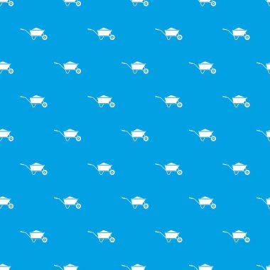 El arabası kum desen kesintisiz mavi