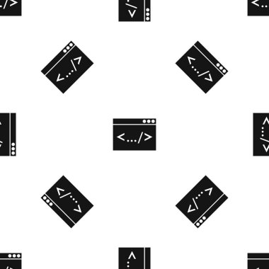 Kod penceresi desen sorunsuz siyah