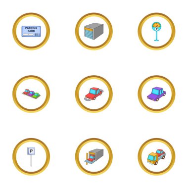 Park alanı simgesini ayarla, tarzı çizgi film