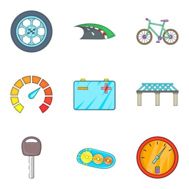 Otoyol Icons set, karikatür tarzı