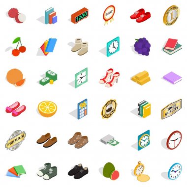 Incelik Icons set, izometrik stili