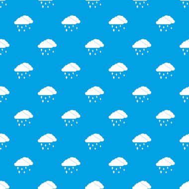 Kesintisiz mavi bulutlar ve dolu desen