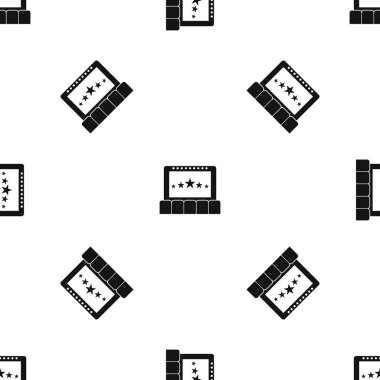 Sinema desen sorunsuz siyah