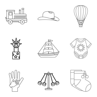 Patronaj Icons set, anahat stili