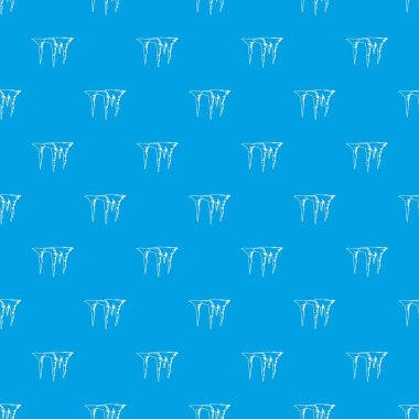 Buz sarkıtları desen kesintisiz mavi