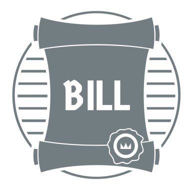 Kaydırma logosu, basit gri tarzı