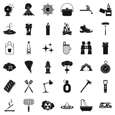 Alev Icons set, simle stili