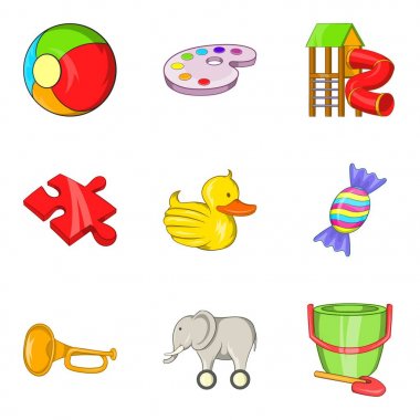 Fledgeling Icons set, karikatür tarzı