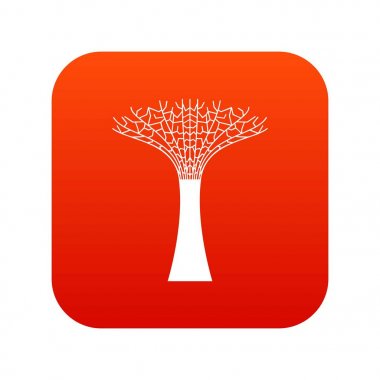 Singapur Supertree bahçeleri tarafından Bay simgesi dijital Red