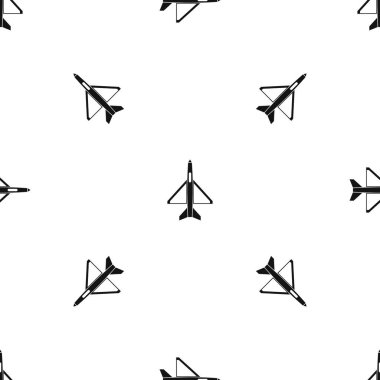 Askeri uçak model sorunsuz siyah