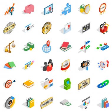 Simgeler kümesi, izometrik tarzı etiket