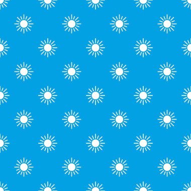 Güneş desen kesintisiz mavi