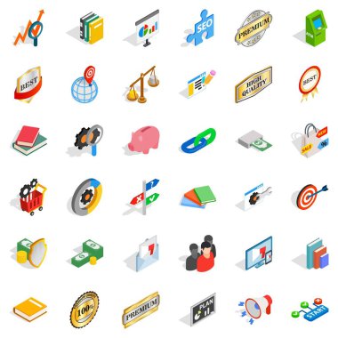 ATM Icons set, izometrik stili