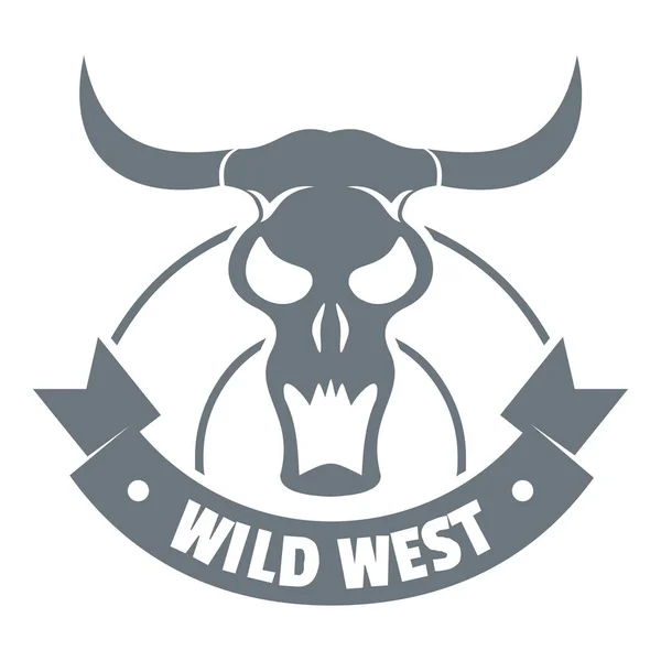 Logotipo ocidental selvagem, estilo vintage — Vetor de Stock