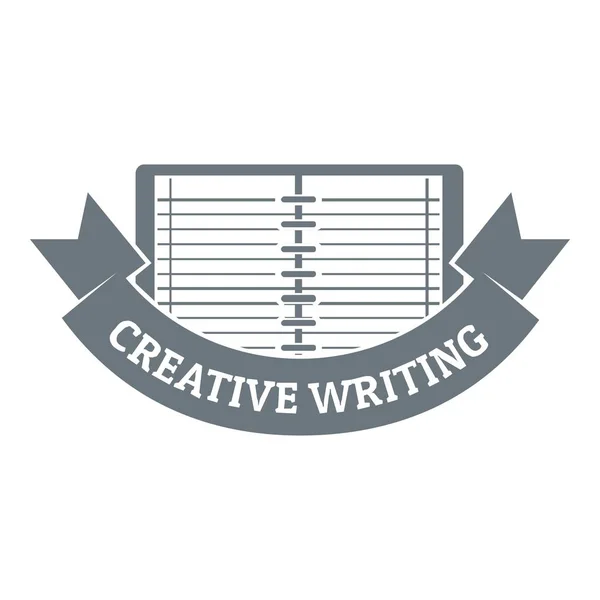 Λογότυπο της δημιουργικής γραφής, vintage στυλ — Διανυσματικό Αρχείο