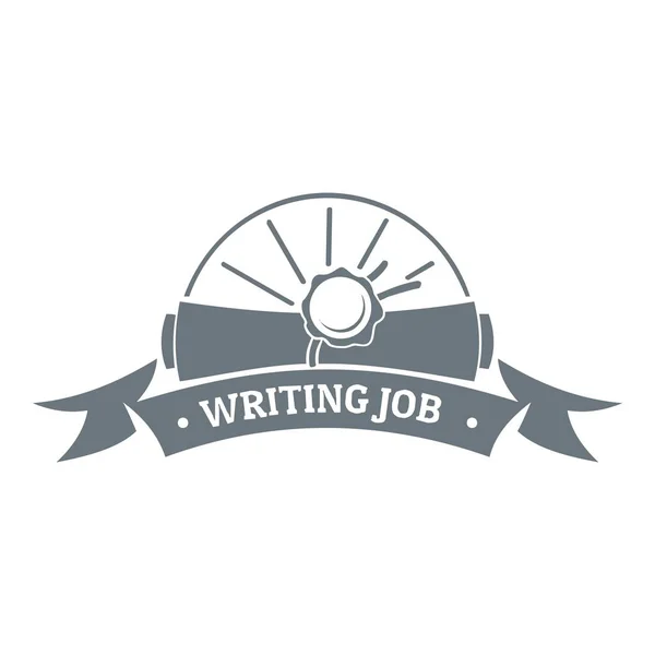 Writing job logo, vintage style — Stock Vector