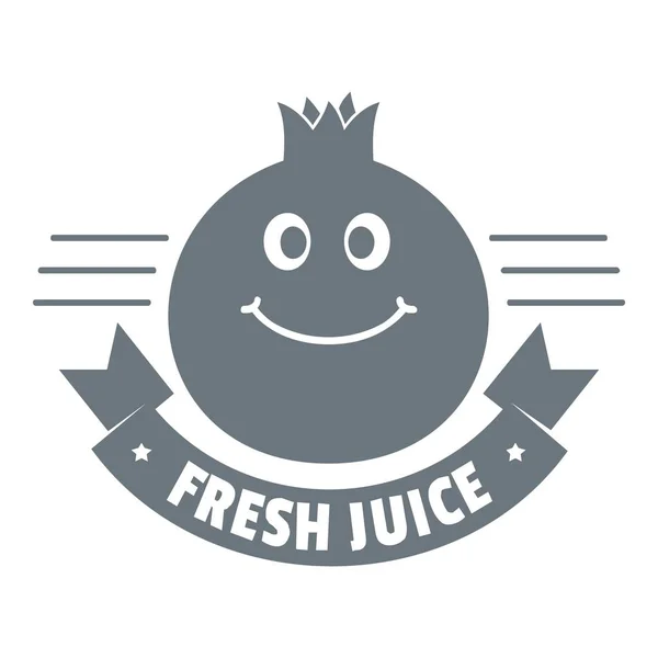 Taze meyve suyu logosu, vintage tarzı — Stok Vektör
