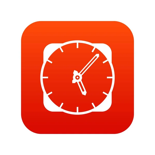 Watch icon digital red — Stock Vector