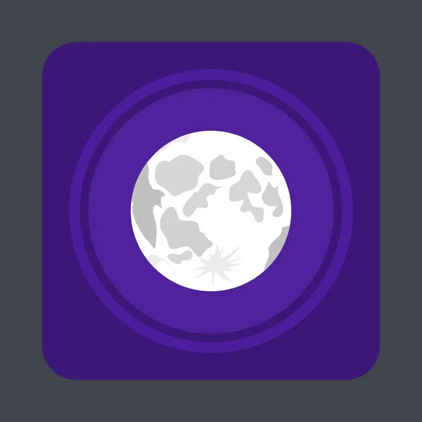 Місячне світло концептуальний фон, мультиплікаційний стиль — стоковий вектор