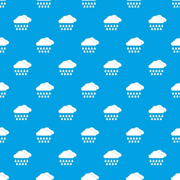 Kesintisiz mavi bulut ve yağmur desen