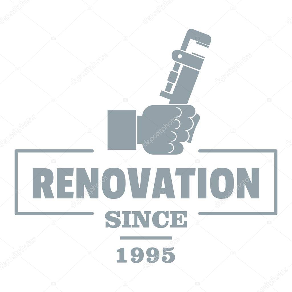 Renovation logo, vintage style