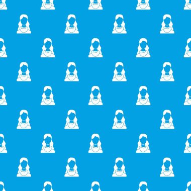 Kadın desen kesintisiz mavi