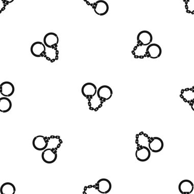 Kelepçe sorunsuz siyah desen