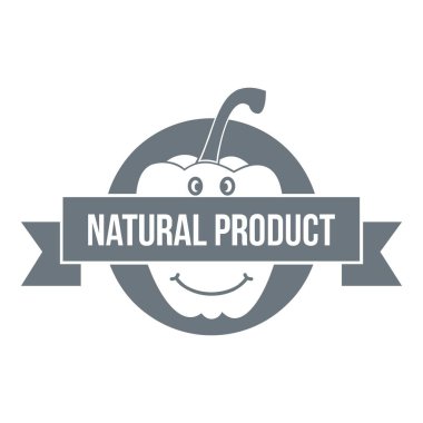 Biber logosu, basit gri tarzı